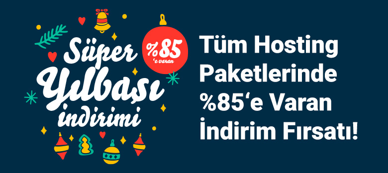 %85'e varan Süper Yılbaşı İndirimleri Başladı!