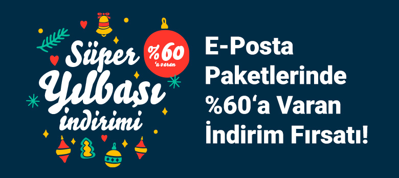 E-Posta Paketlerinde Süper Yılbaşı İndirimleri Başladı!